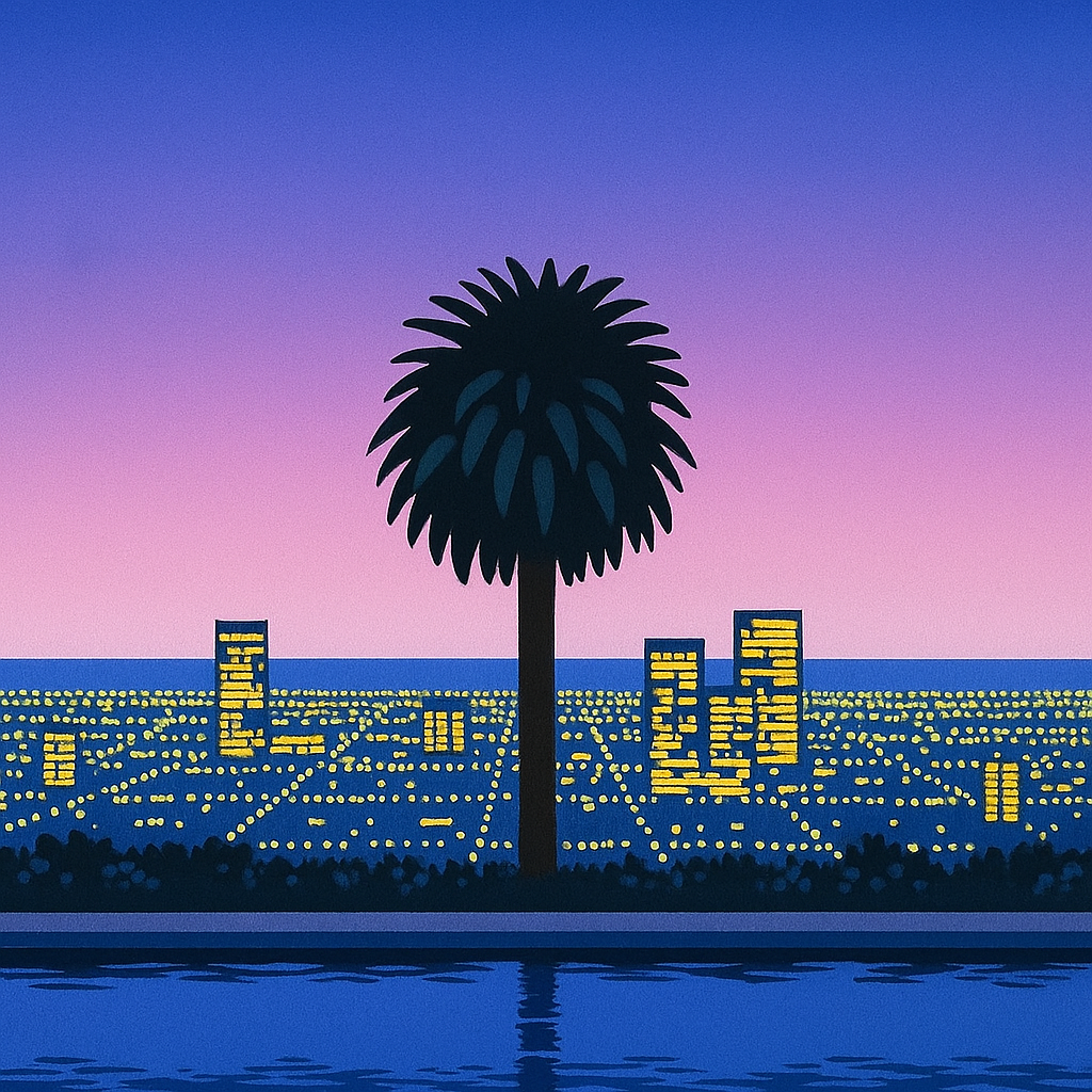 Palme - Malen nach Zahlen - für Erwachsene & Kinder - 40cm x 50cm