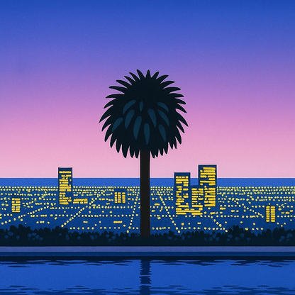 Palme - Malen nach Zahlen - für Erwachsene & Kinder - 40cm x 50cm