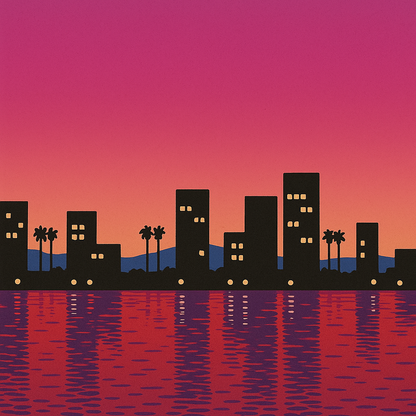 Skyline - Malen nach Zahlen - für Erwachsene & Kinder - 40cm x 50cm
