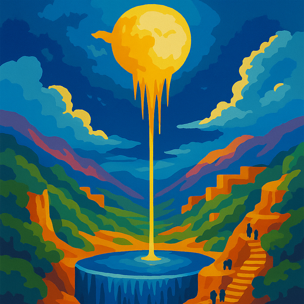 Mondtropfen - Malen nach Zahlen - für Erwachsene & Kinder - 40cm x 50cm