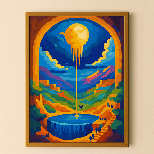 Mondtropfen - Malen nach Zahlen - für Erwachsene & Kinder - 40cm x 50cm