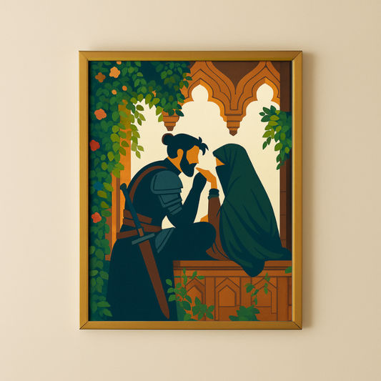 Liebespaar - Malen nach Zahlen - für Erwachsene & Kinder - 40cm x 50cm